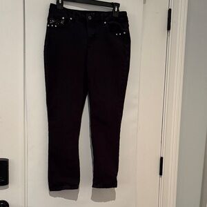 Earl Jeans Women's Black Ankle Jeans